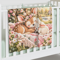 The Lord Is My Shepherd – Woodland Christian Baby Swaddle Blanket