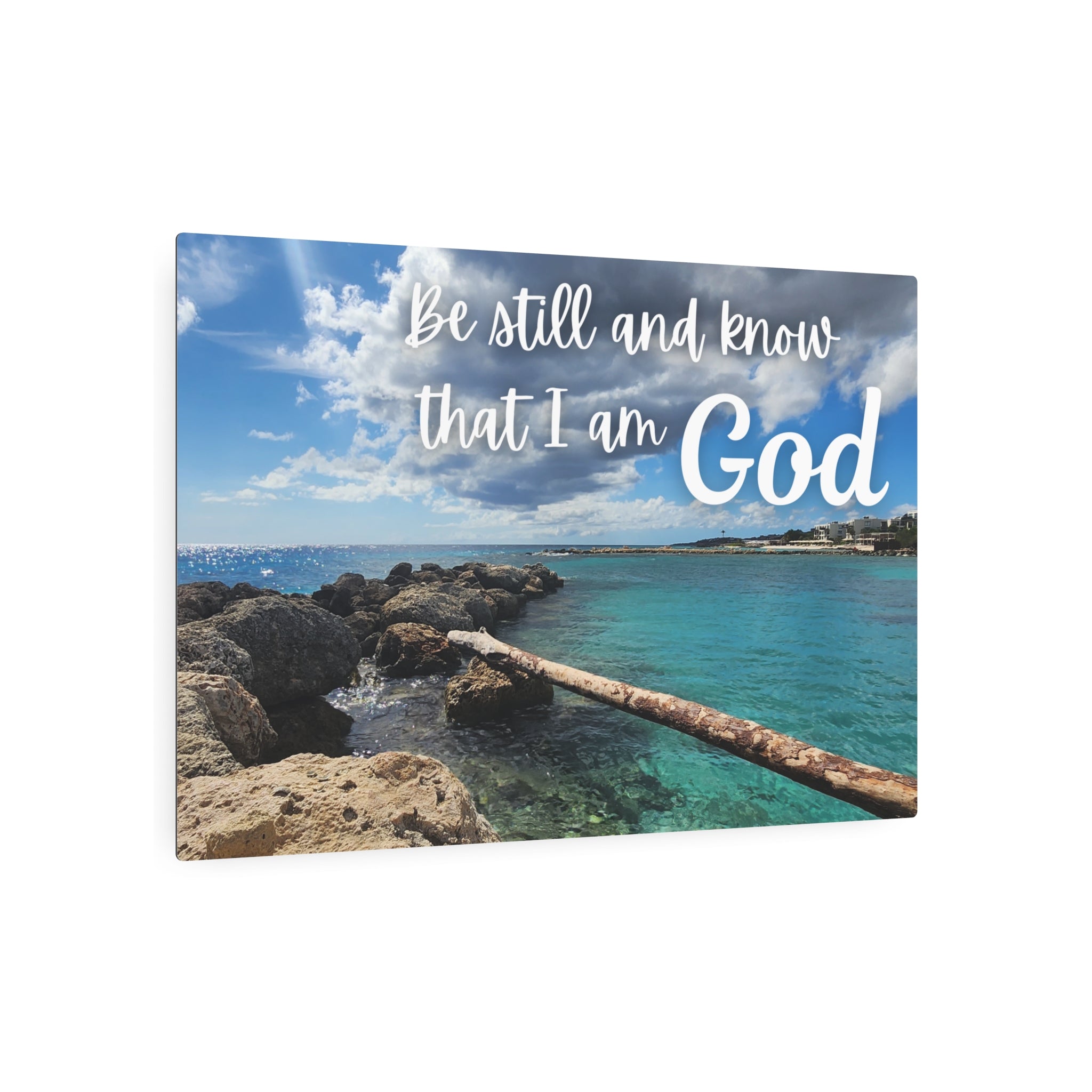 Faith Wall Art - Psalm 46:10 - Metal - Inspirational Wall Art Print Christian Gifts for Women Men