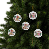 Ceramic Ornament — "Be The Light" Nativity Christmas Tree Decoration