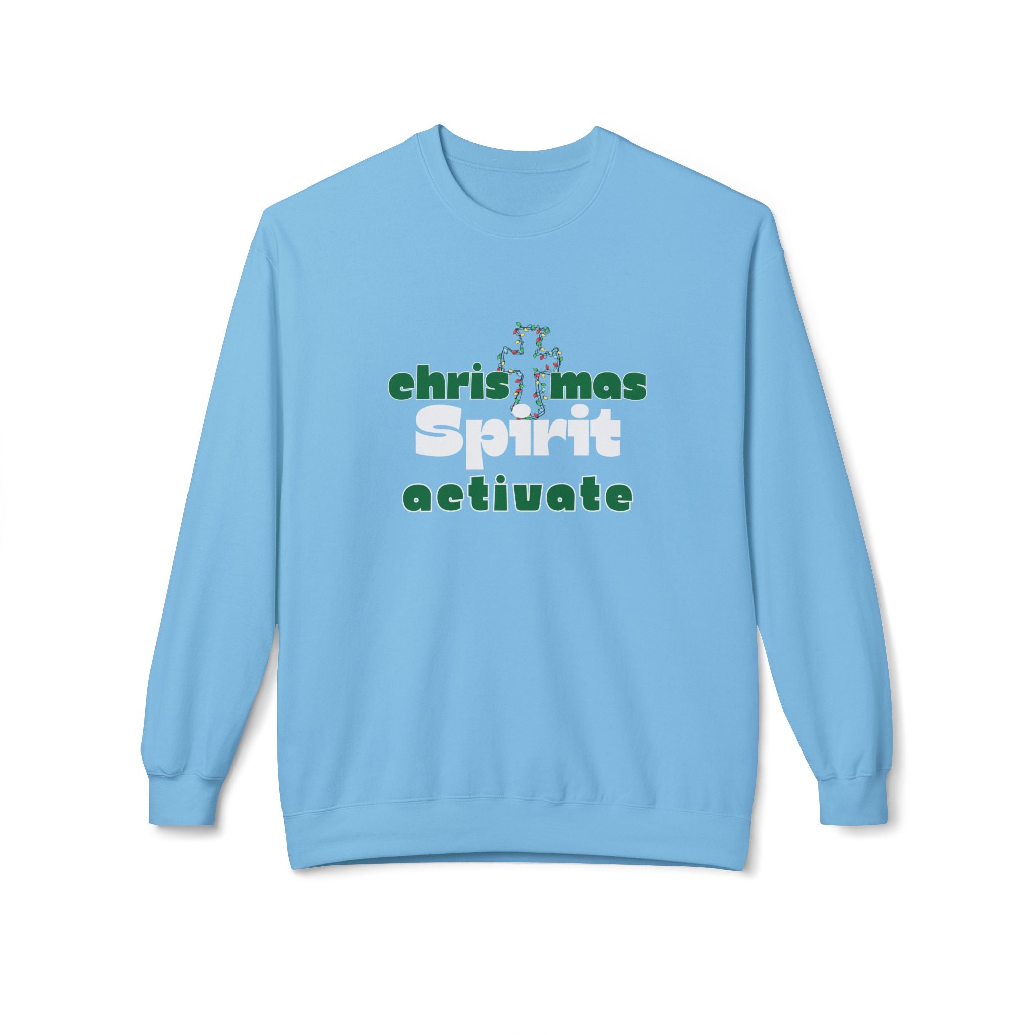 Christmas Spirit Activate Christmas Sweatshirt - Christian Sweatshirts for Women Men - Christmas Sweatshirts for Christians  - Faith Christmas Sweatshirts