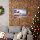 Do Not Be Anxious Beach Poster — Inspirational Philippians 4:6 Matte Horizontal Wall Art