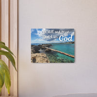 Faith Wall Art - Psalm 46:10 - Metal - Inspirational Wall Art Print Christian Gifts for Women Men