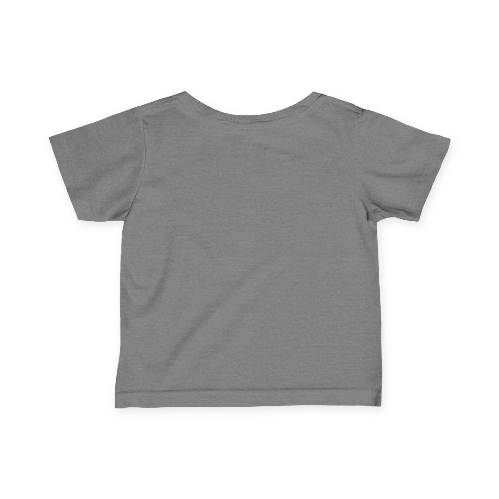 Infant Tee - "Walk by Faith" Baby Shirt with Blue Footprint Design