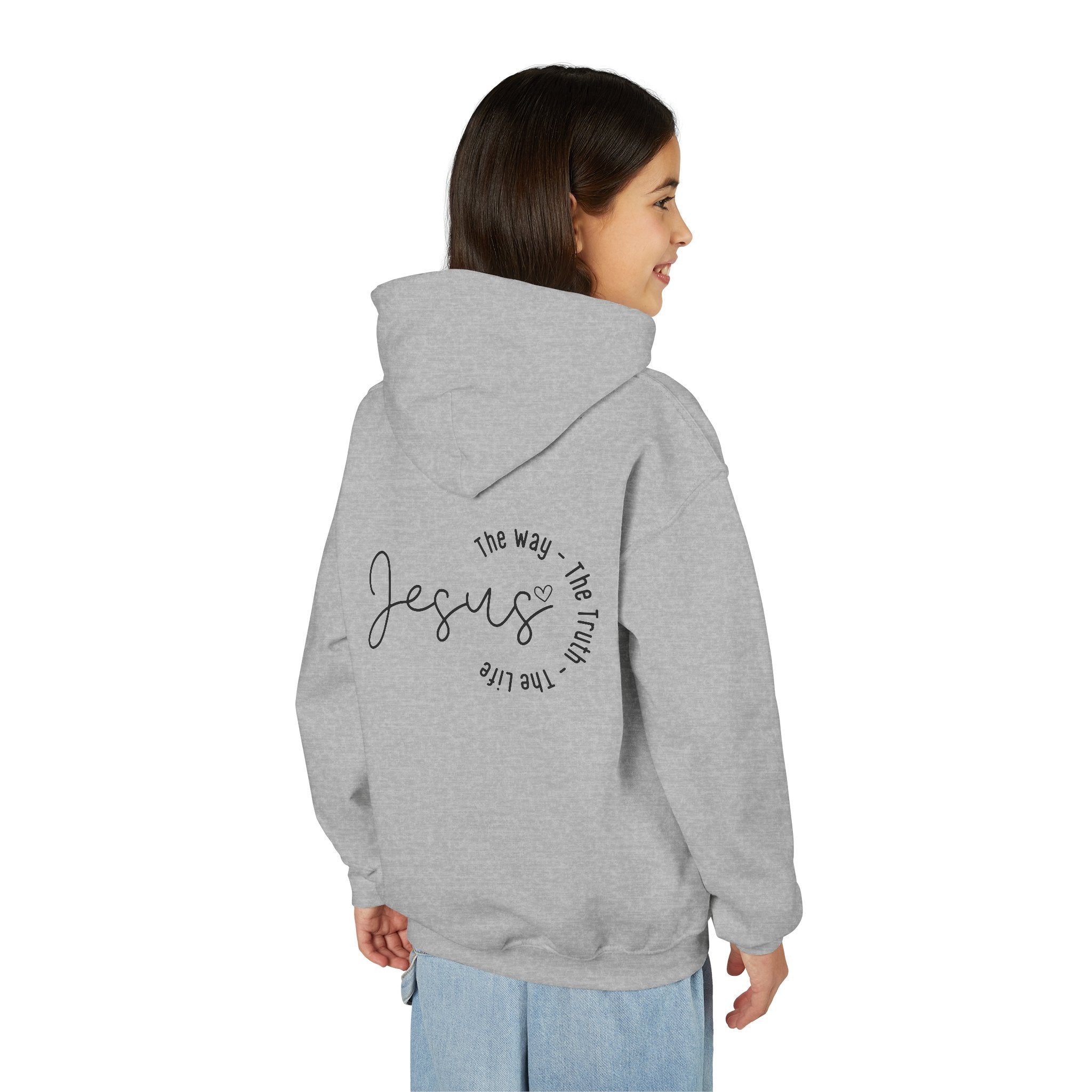 Youth Christian Hoodie — The Way, The Truth, The Life