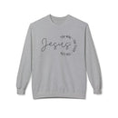 Jesus Circle Script Crewneck Sweatshirt — "Jesus: The Way, The Truth, The Life" Christian Pullover
