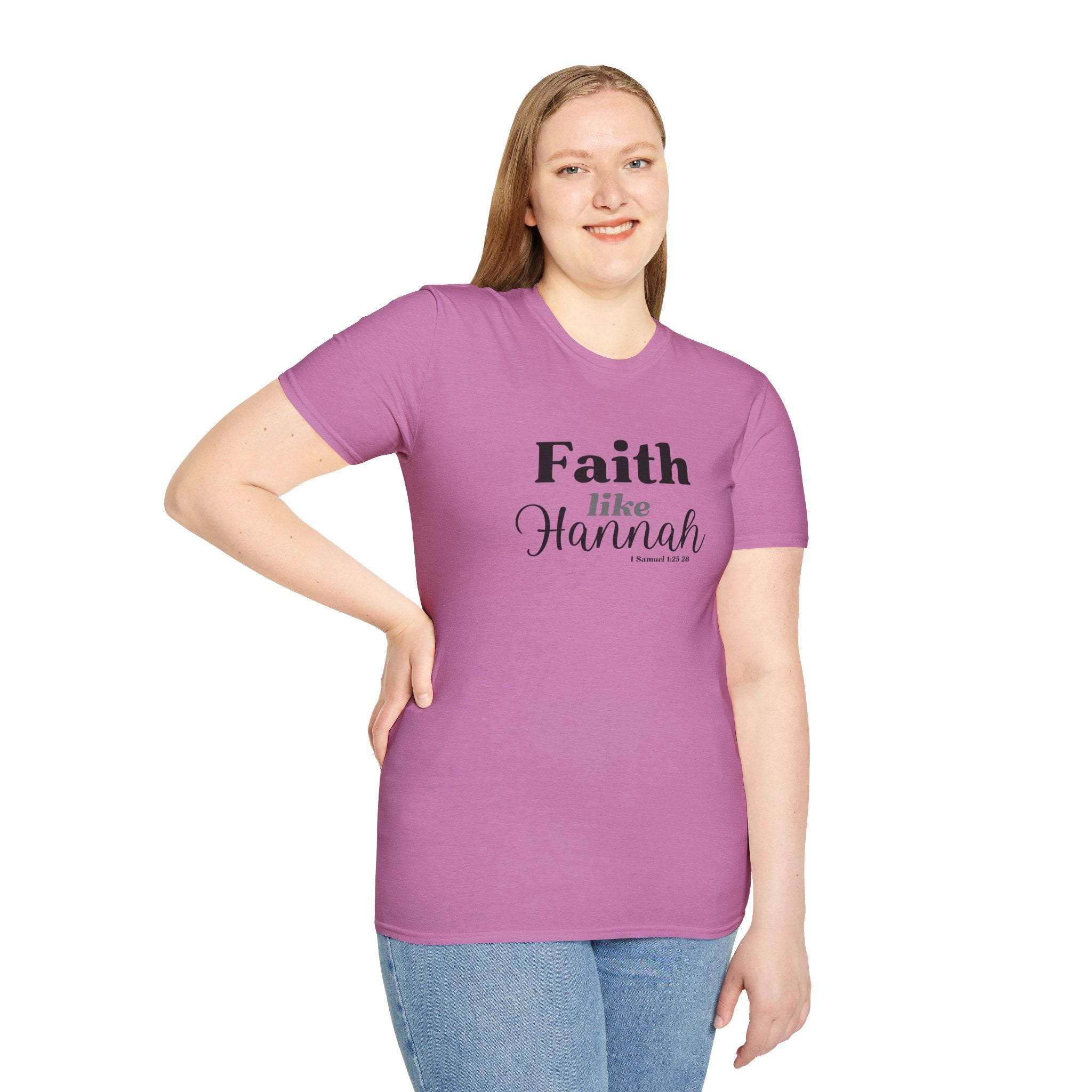 Faith Like Hannah Christian T-Shirt — Inspirational Scripture Tee (1 Samuel 1:27)