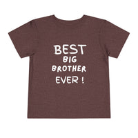 Best Big Brother Ever Toddler Tee, Cute Kids Shirt, Sibling Gift, Birthday Gift for Toddlers, Family Matching Tee, Baby Shower Present