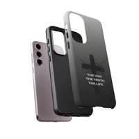Christian Cross Phone Case — "The Way The Truth The Life" Protective Phone Cover