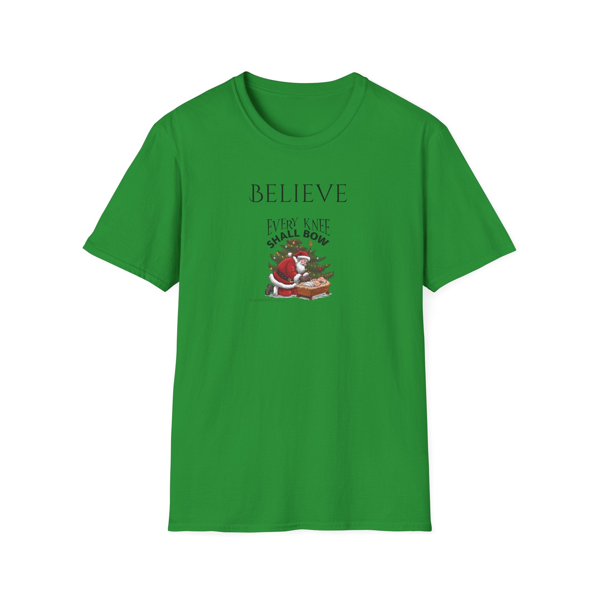 Believe Every Knee Shall Bow Christian Shirt for Women Men Shirts for Christians