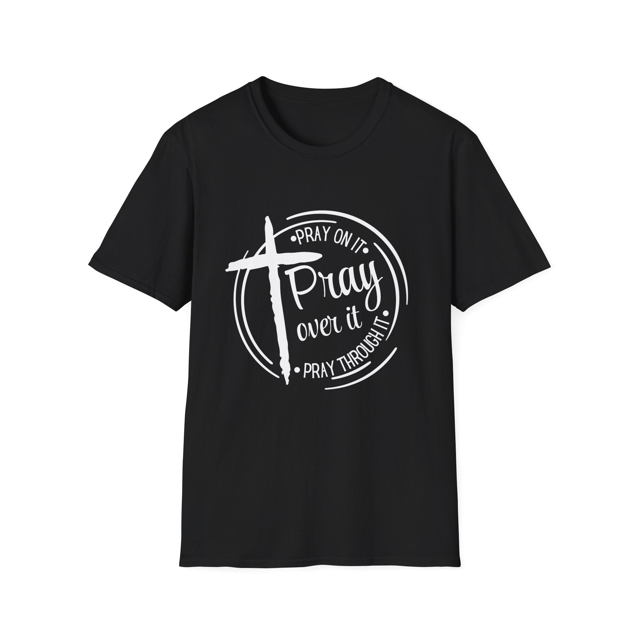 Pray Over It Christian T-Shirt — Cross Faith Prayer Tee