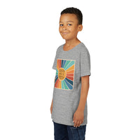 Youth Tee — 'Created With A Purpose' Retro Sunburst Kids T-Shirt