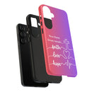 Samsung Faith, Love & Hope Gradient Phone Case — 'Now These Three Remain' Christian Protective Case