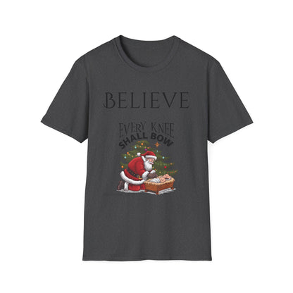 Believe Every Knee Shall Bow Christian Shirt for Women Men Shirts for Christians