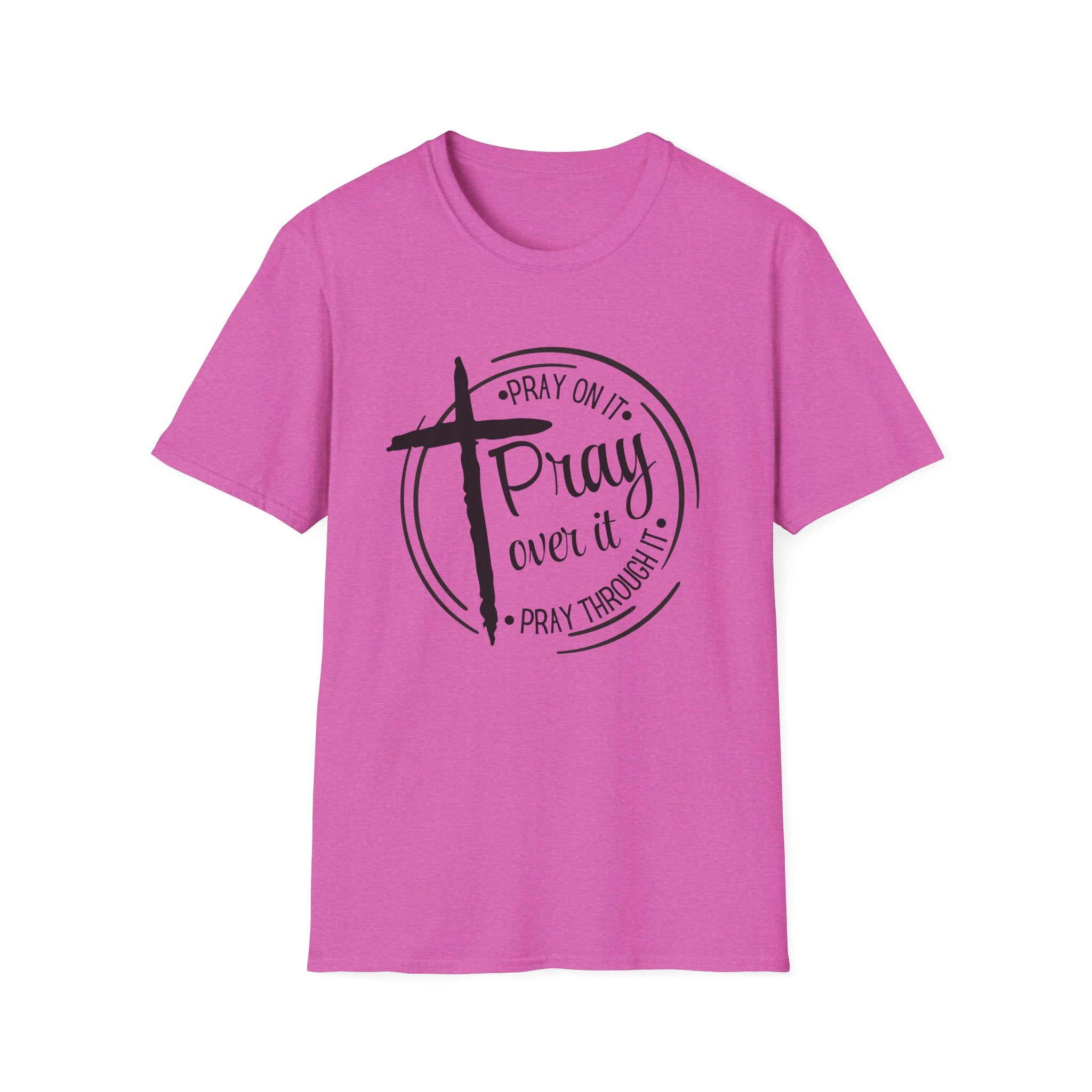 Pray Over It Christian T-Shirt — Cross Faith Prayer Tee
