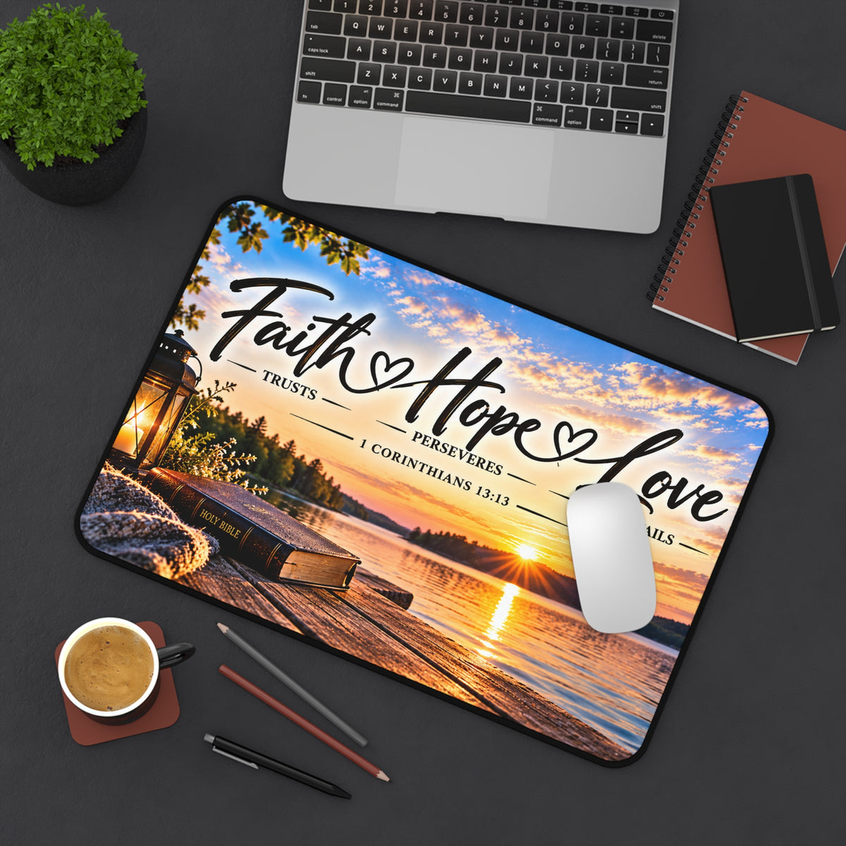 Faith Hope Love – Lakeside Bible Christian Desk Mat