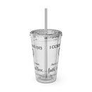 Faith Hope Love Water Tumbler - Christian Gifts for Women Men - Faith Based Gifts