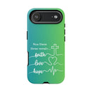 iPhone - 'Faith Love Hope' Christian Cross Protective Cover