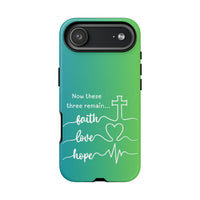 iPhone - 'Faith Love Hope' Christian Cross Protective Cover