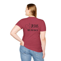 Back design - Christian T-Shirt — "Jesus Has My Back" Inspirational Faith Tee