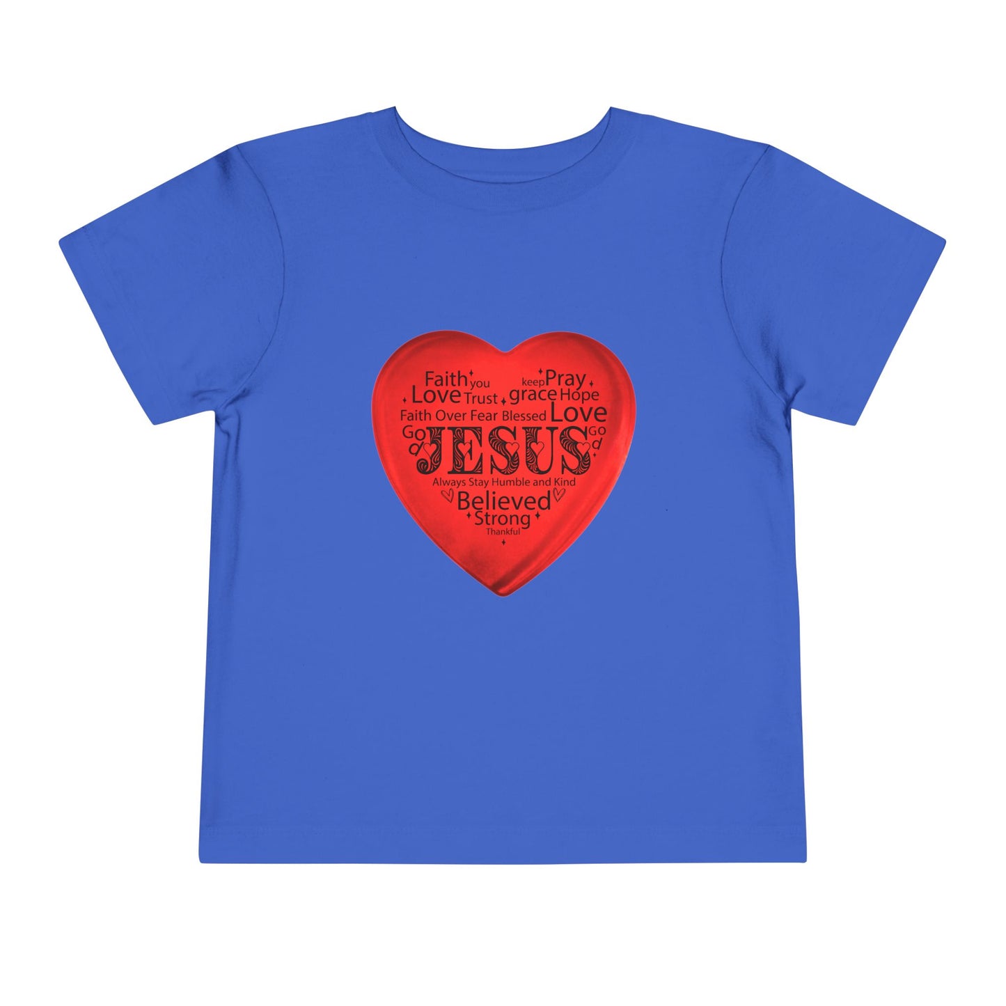 Jesus T-Shirt Christian Shirt for Toddlers Short Sleeve Tee Christian Toddler Christmas Shirt