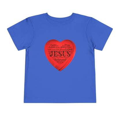 Jesus T-Shirt Christian Shirt for Toddlers Short Sleeve Tee Christian Toddler Christmas Shirt