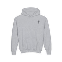 Youth Hoodie - Romans 6:7 'I Am Set Free' Christian Cross Sweatshirt Christian Hoodie for Boys