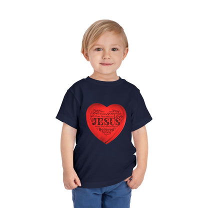 Jesus T-Shirt Christian Shirt for Toddlers Short Sleeve Tee Christian Toddler Christmas Shirt