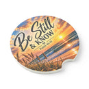 Be Still and Know Christian Soapstone Car Coaster