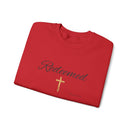 Embroidered Redeemed Psalm 77:15 Unisex Heavy Blend Crewneck Sweatshirt