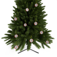 Ceramic Ornament — "When They Saw The Star They Rejoiced" Nativity Christmas Tree Decoration