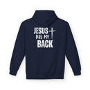 Jesus Has My Back Midweight Softstyle Fleece Hoodie