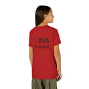 Back design - Youth Tee - "Jesus Has My Back" Christian Faith Shirt