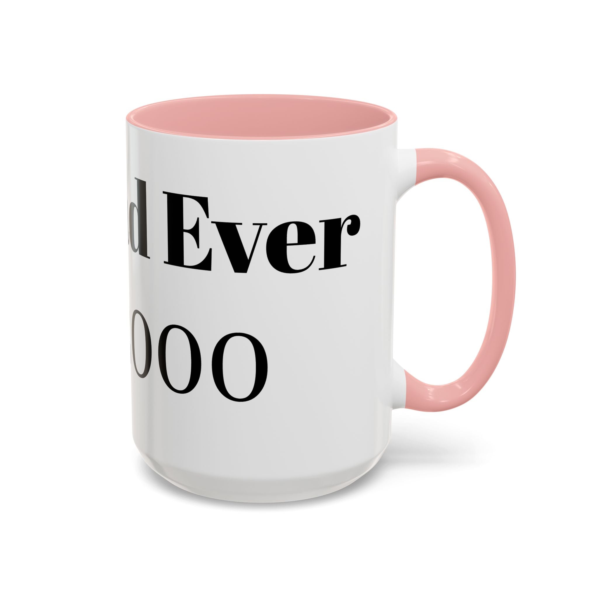 Best Dad Ever Est. 2000 Accent Coffee Mug – Personalized Gift for Dad