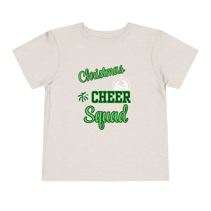 Christmas Cheer Squade Christian Christmas Shirt for Toddlers Short Sleeve Tee Christian Toddler Christmas Shirt