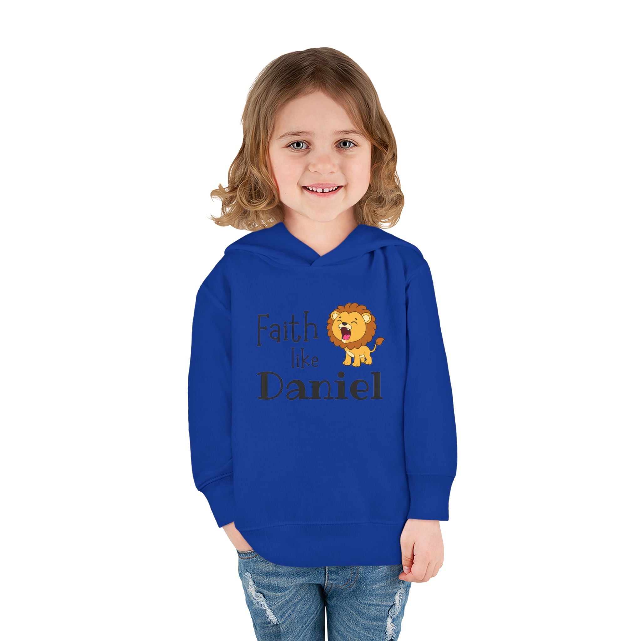 Toddler Hoodie — "Faith Like Daniel" Lion Christian Pullover