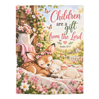 Children Are a Gift From the Lord Christian Baby Swaddle Blanket