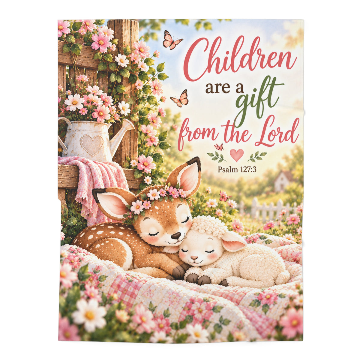 Children Are a Gift From the Lord Christian Baby Swaddle Blanket
