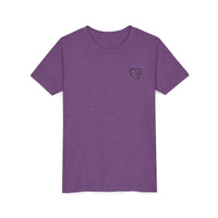Back design - Youth Tee - "Jesus Has My Back" Christian Faith Shirt