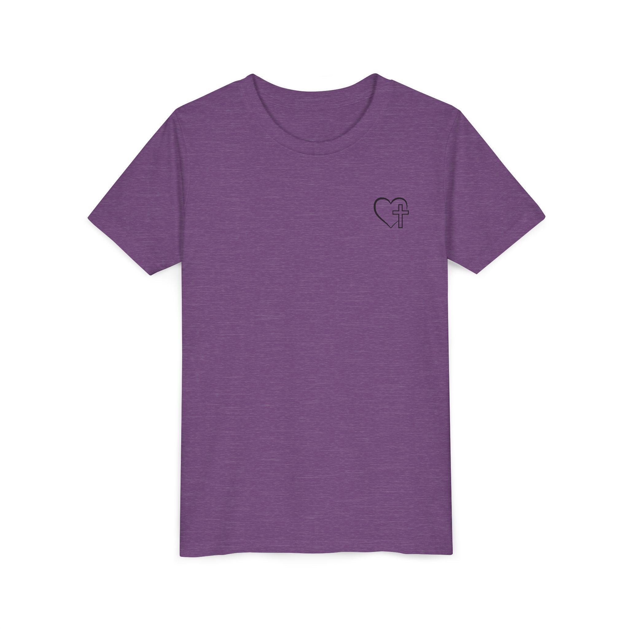 Back design - Youth Tee - "Jesus Has My Back" Christian Faith Shirt