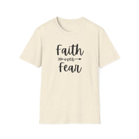 Faith Over Fear Unisex Softstyle T-Shirt | Christian Shirts for Women Men - Faith Based Gifts