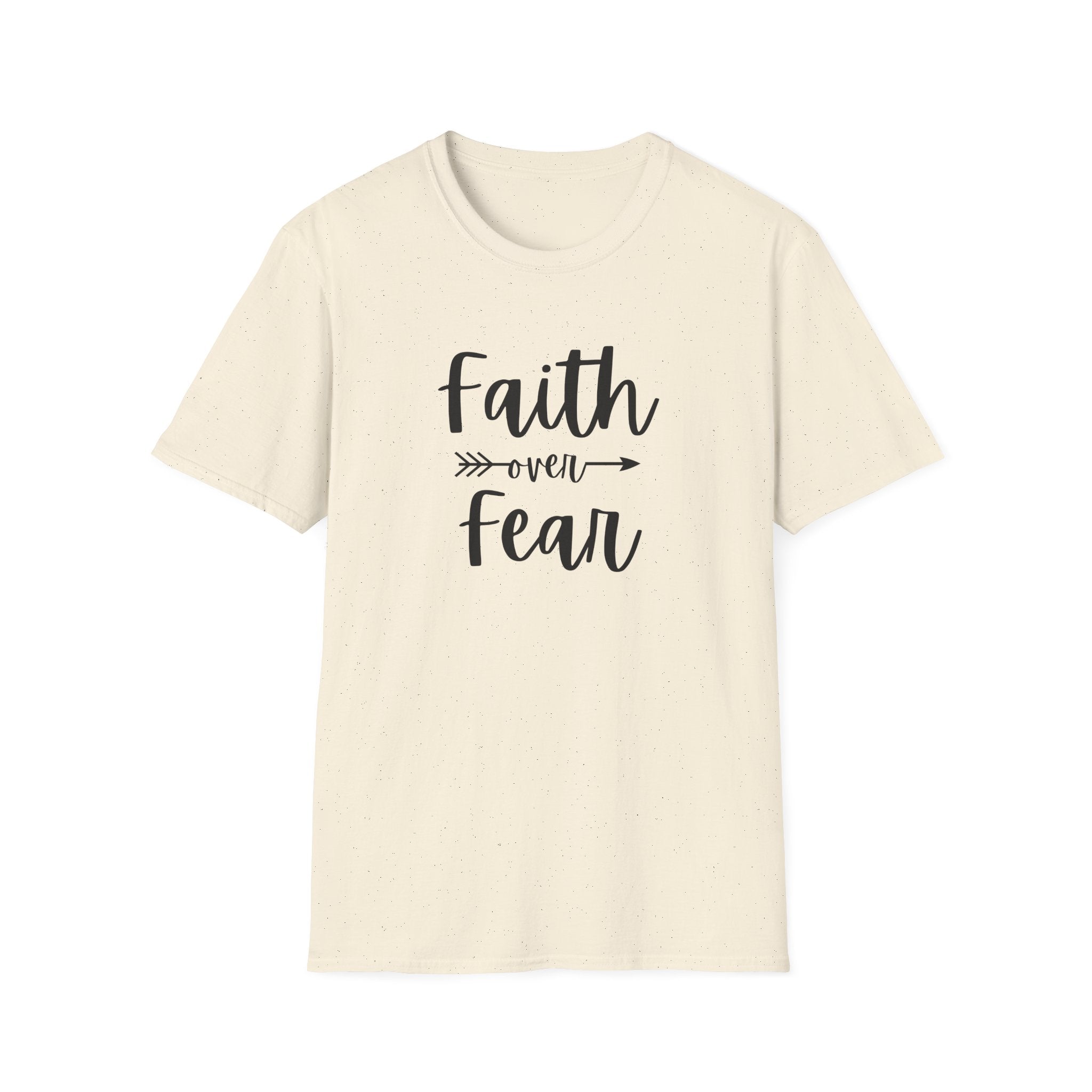 Faith Over Fear Unisex Softstyle T-Shirt | Christian Shirts for Women Men - Faith Based Gifts
