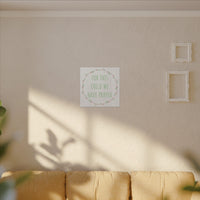 Canvas Wall Art — "For This Child We Have Prayed" Nursery Print