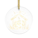 Nativity Acrylic Ornament — “O Holy Night” Christmas Tree Decoration