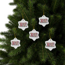 Ceramic Ornament — "Jesus Is The Reason For The Season" Nativity Christmas Tree Decoration