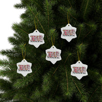 Ceramic Ornament — "Jesus Is The Reason For The Season" Nativity Christmas Tree Decoration