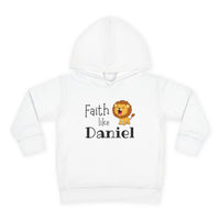 Toddler Hoodie — "Faith Like Daniel" Lion Christian Pullover