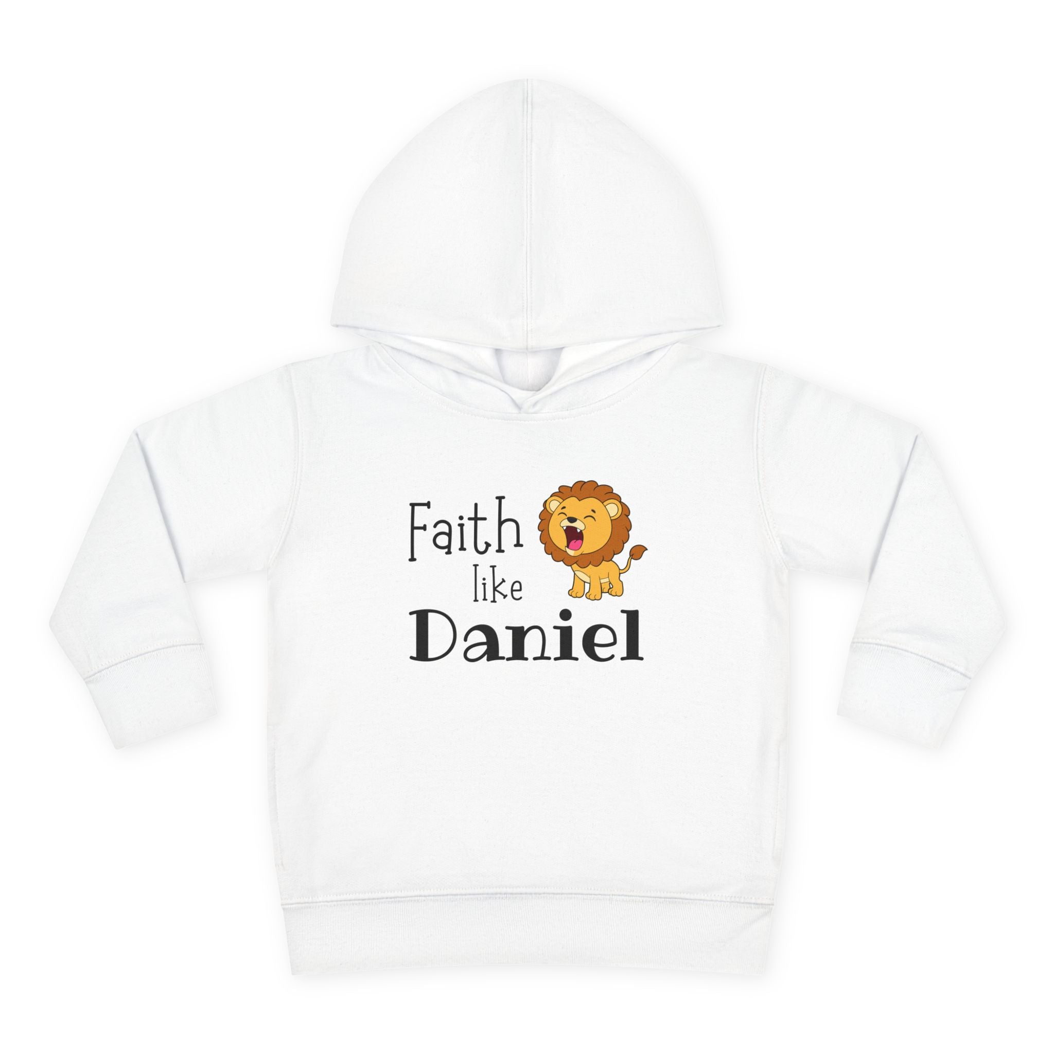 Toddler Hoodie — "Faith Like Daniel" Lion Christian Pullover