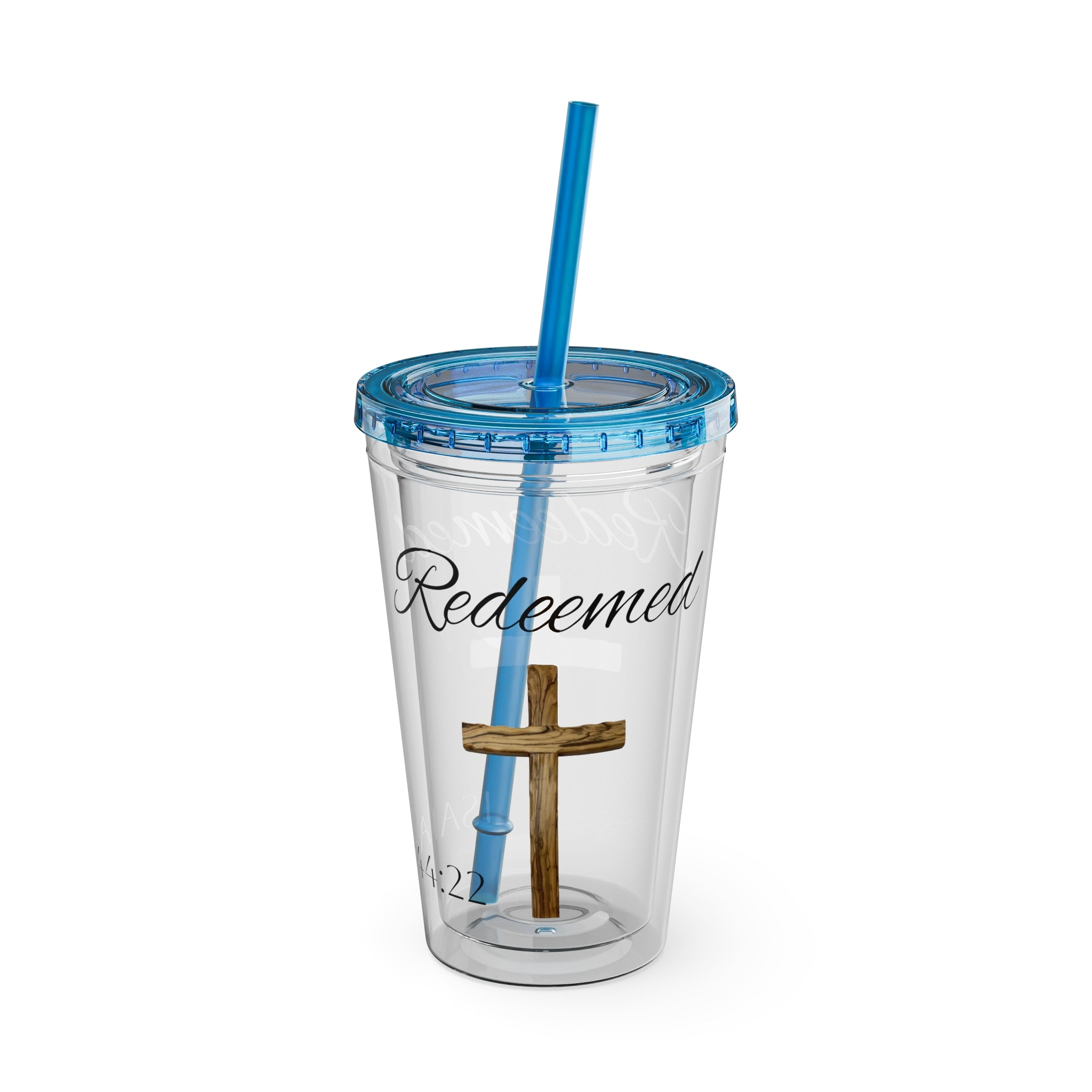 Redeemed Water Tumbler - Christian Gifts for Women Men - Faith Based Gifts