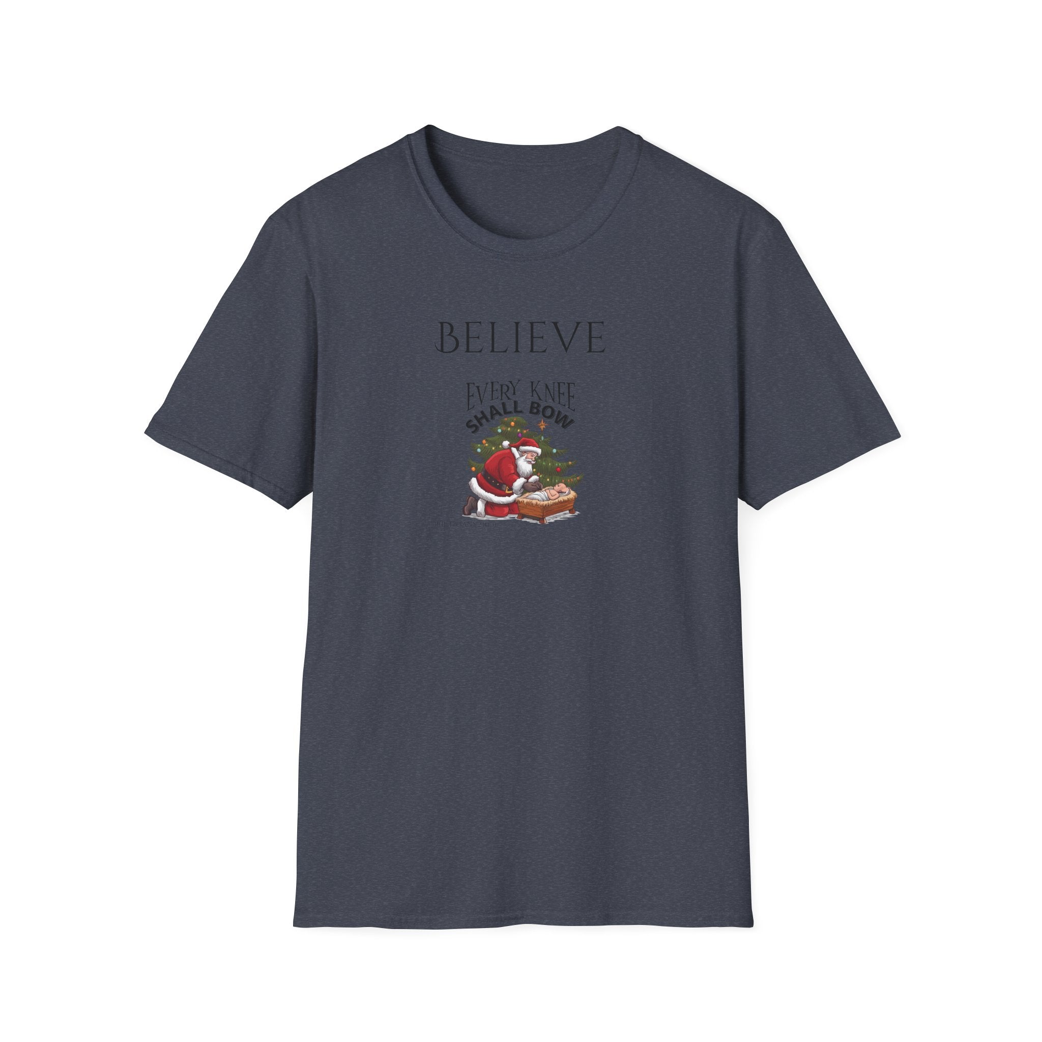 Believe Every Knee Shall Bow Christian Shirt for Women Men Shirts for Christians