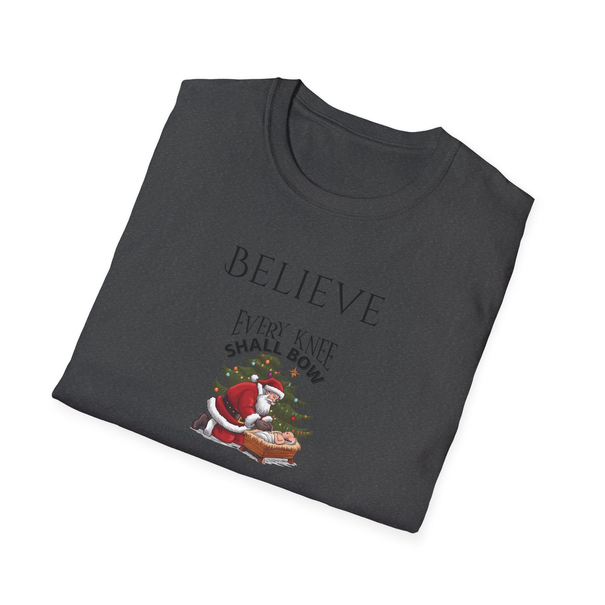 Believe Every Knee Shall Bow Christian Shirt for Women Men Shirts for Christians